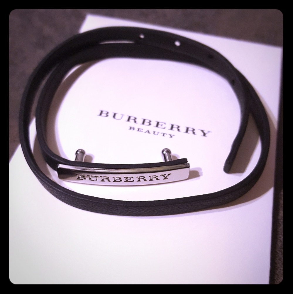 Burberry leather wrap bracelet